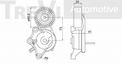TREVI AUTOMOTIVE ta2182 -  Натяжитель ремня, клиновой зубча
